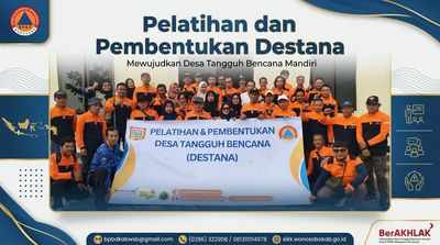Tingkatkan Kesiapsiagaan Warga, BPBD Wonosobo Gelar Pembentukan Desa Tangguh Bencana di Desa Kajeksan dan Garunglor, Kecamatan Sukoharjo
